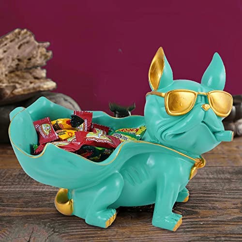 ZART Cool Dog Showpiece for Home Shelves Decor Item, Home Kitchen Decor, Best for Put Any Type Products E.g Key, Mobile Phone, Wallets, Optical, Earphone, Watches,etc. (Multicolor)(Resin) - Image 1