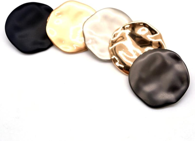 Black Luxury Rhinestone Buttons 30MM 10 Pcs Fashion Decorative Buttons For Clothing Sewing - Image 5