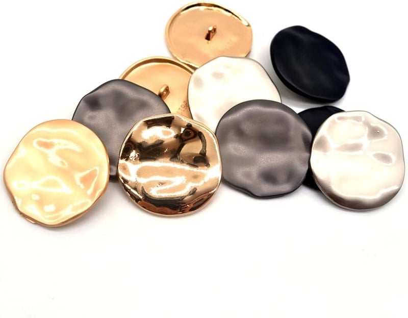 Black Luxury Rhinestone Buttons 30MM 10 Pcs Fashion Decorative Buttons For Clothing Sewing - Image 3