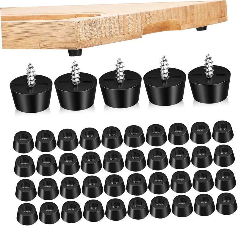 DOITOOL 120sets PVC Feet Protectors Non- Furniture Leg Pads Washers for Enhanced Support and Stability Easy Installation for Various - Image 1