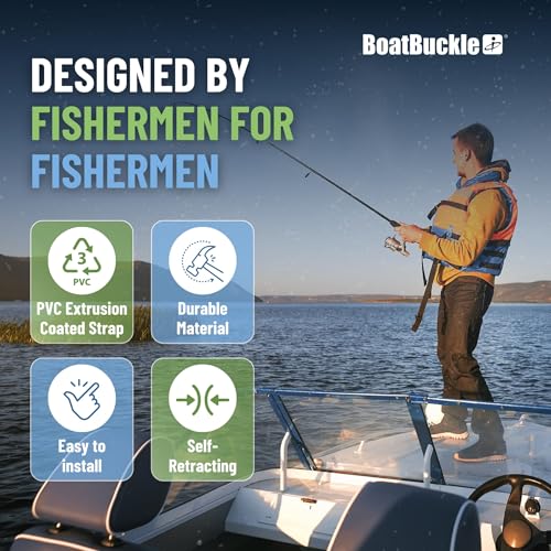 BoatBuckle F14200 Gunwale/Deck Mount Retractable Rod Tie-Down - Image 5