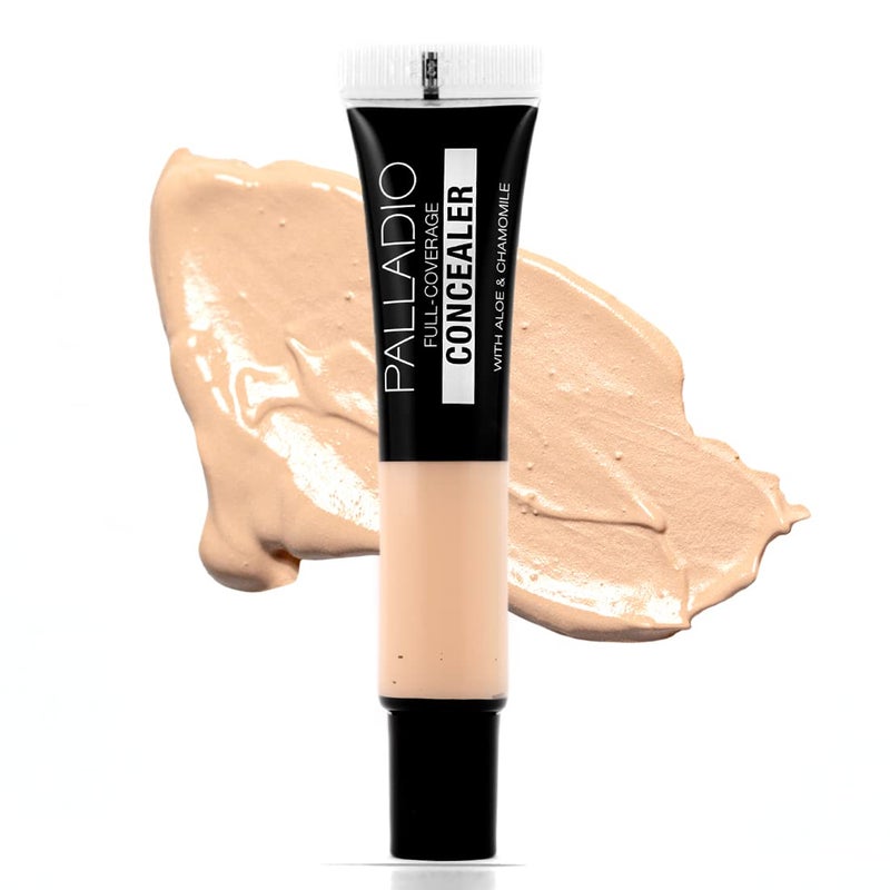 Palladio Full Coverage Concealer - Creamy Face & Under Eye Formula, Disguises Dark Circles, Blemishes, Fine Lines, Evens Skin Tone (Custard) - Image 1