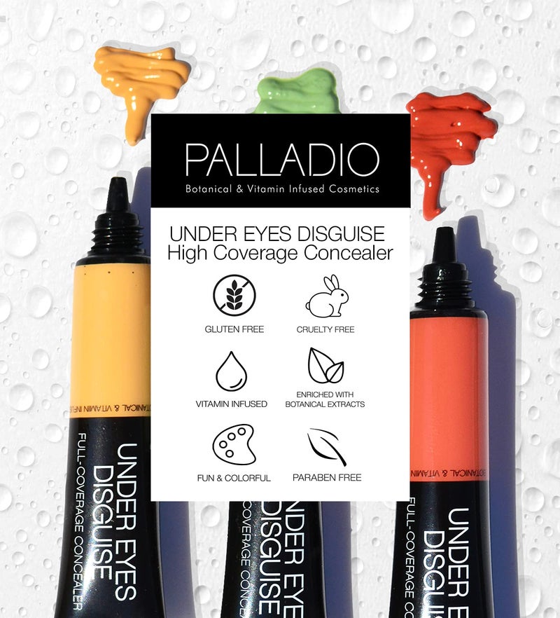 Palladio Full Coverage Concealer - Creamy Face & Under Eye Formula, Disguises Dark Circles, Blemishes, Fine Lines, Evens Skin Tone (Custard) - Image 3