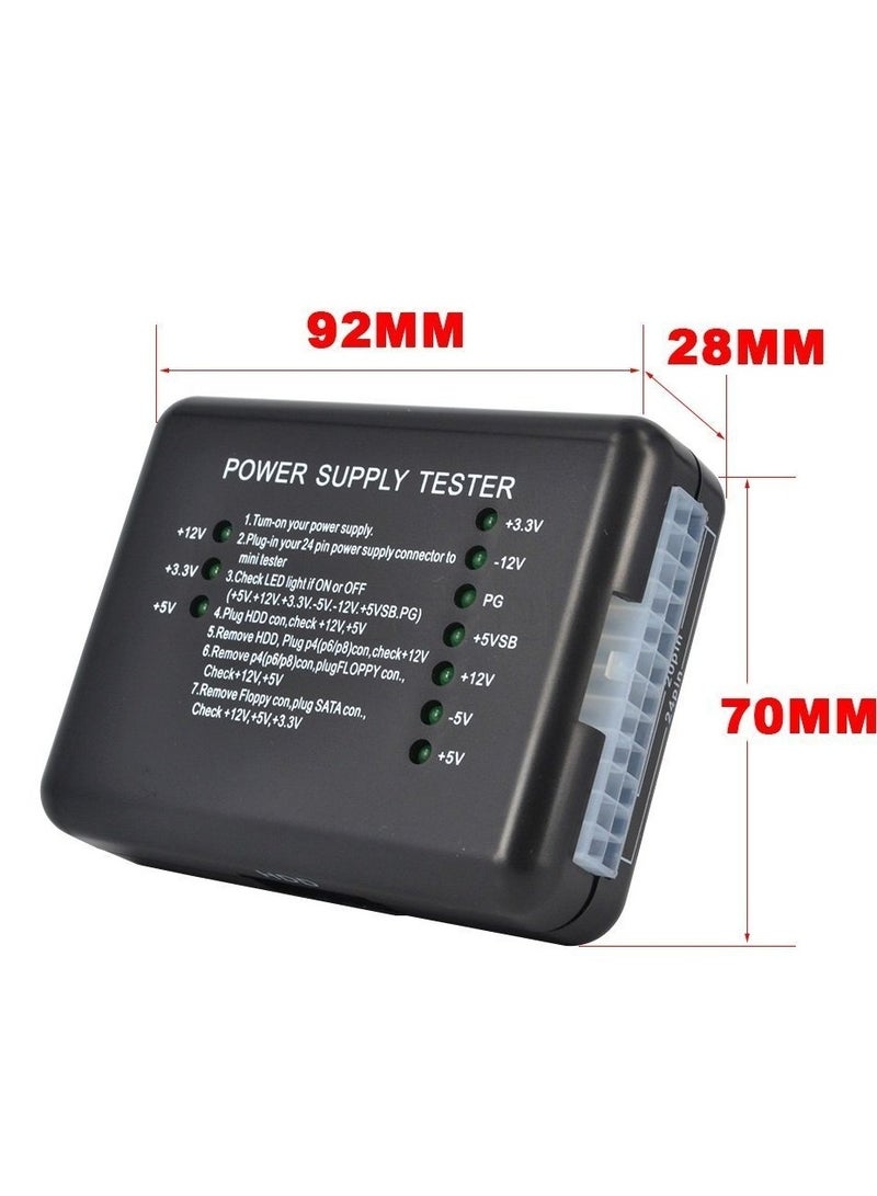 PC Power Supply Tester SMPS 20/24 Pin PSU ATX SATA HDD SMPS LED Display  - Image 4