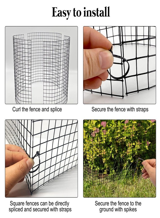 YEXEXINM 18 Pcs 24'' x 12'' Large Wire Plant Protector from Animals, 6 Pack Metal Plant Cage Chicken Wire Cloche with Ground Stakes and Nylon Tie to Keep Animals Out, Garden Protection Bunny Barricade - Image 5