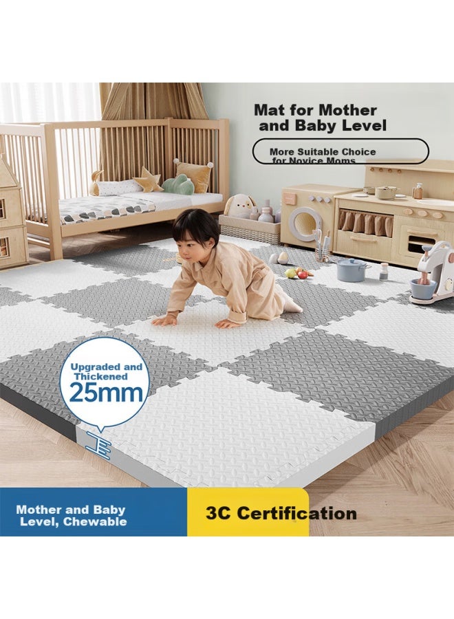 Zichen Foam Floor Mat, Baby Play Mat, Anti-fall Mat, Thickened Spliced Crawling Mat, Living Room Home Use Play Mat - Image 1
