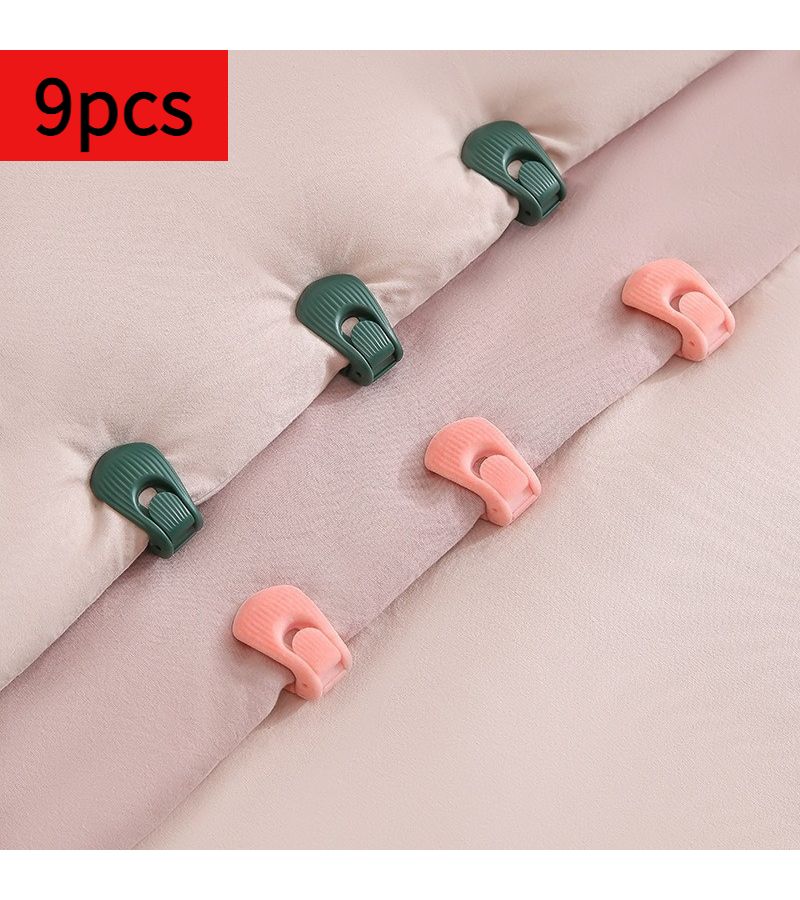 9 Pieces Grey Bed Sheet Fasteners Shell Clips For Thick Mattresses Home Hotel Bedding No Trace Strong Grip Smooth And Non Slip - Image 5