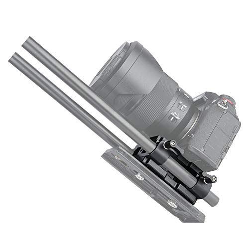 NICEYRIG Shoulder Support Camera Baseplate with 15mm Rod Clamp Railblock for Rod Support/DSLR Rig Cage - Image 4