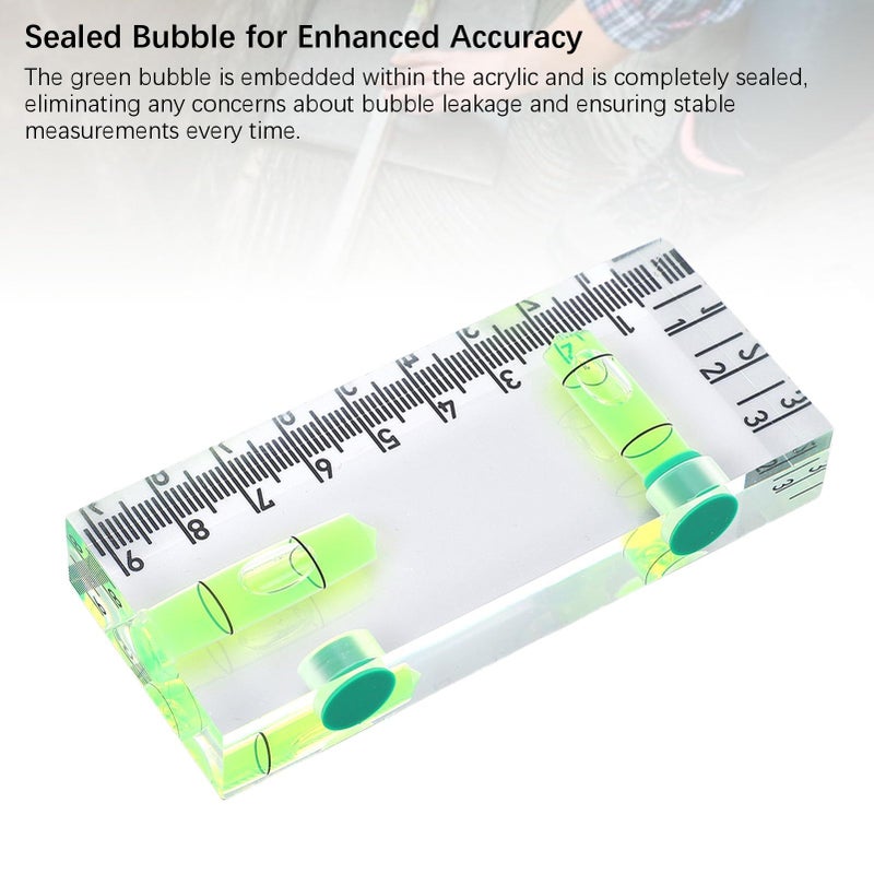 Magnetic Acrylic Bubble Level 7 2 Strong Magnets Horizontal Vertical For Wall Home - Image 4