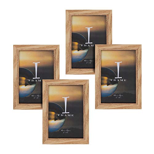 Widdop and Co Widdop 4 x 6  iFrame Set of 4 Photo Frames Oak Finish