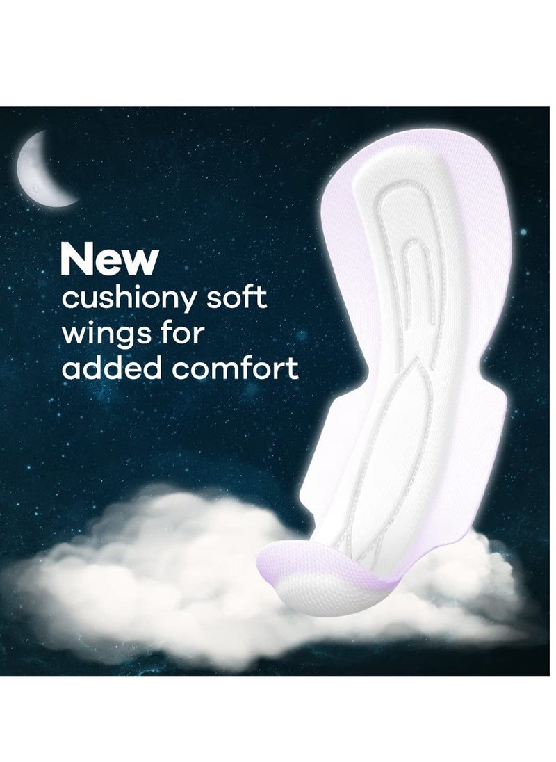 Whisper Whisper bindazz nights sanitry Pads, 20 XXXL PADS, UPTO 0% LEAKS ALL Nights LONG, FOR HEAVY FLOW, 75% LONGER & WIDER BACK, COMFORTABLE CUSHIONY SOFT WINGS, DISPOSABLE WRAPPER  - Image 5