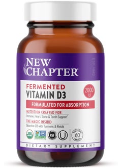 New Chapter Fermented Vitamin D3, 60 Capsules  - Image 1