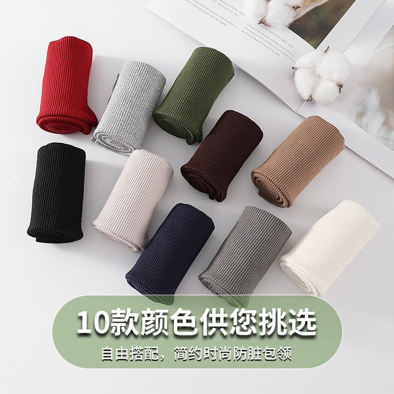 Fashion anti-dirty collar always keep the collar neat and elegant stain-proof removable and washable down jacket collar sheath - Image 1