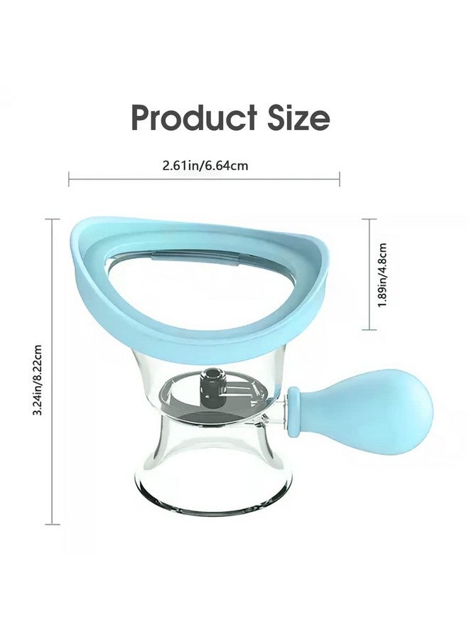 Hannea كوب غسل العين HANNEA®، أكواب عيون محمولة لغسل العين مع صمام هواء، كوب تنظيف العين من السيليكون، أداة شطف العين للسفر - أكثر كفاءة - Image 2