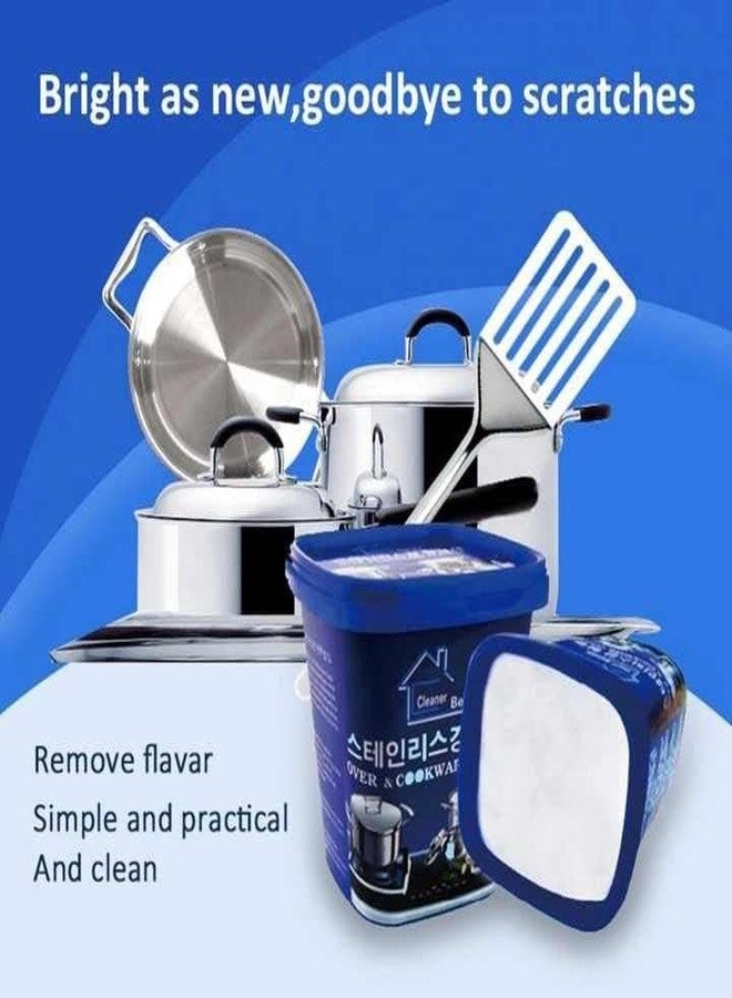 RONFILD Quickly Cleans Cookware Surfaces |Oven & Cookware Cleaner Stainless Steel Cleaning Paste Remove Stains from Pots Pans Multi-Purpose Cleaner & Polish Removes Household Clean - Image 5