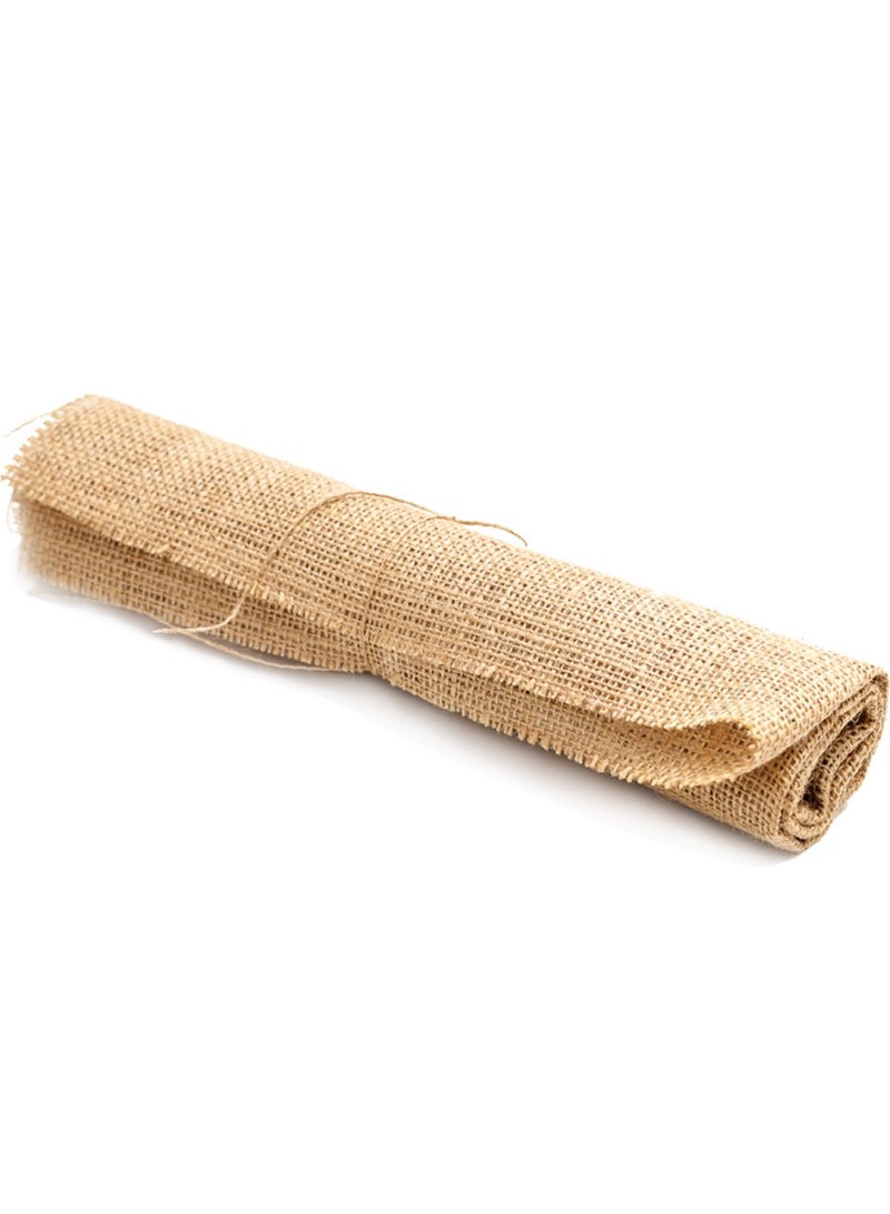 Si Bonne Jute Roll – 10m Natural Burlap Fabric for Table Runners, Crafts, Gift Wrapping, Wedding & Party Decor - Image 1