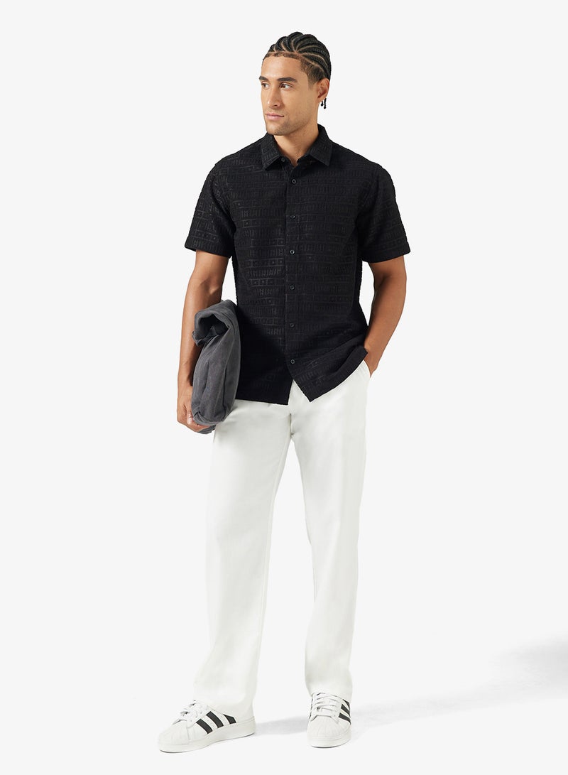 سفنتي فايف قميص كلاسيكي بقصة عادية - Image 4