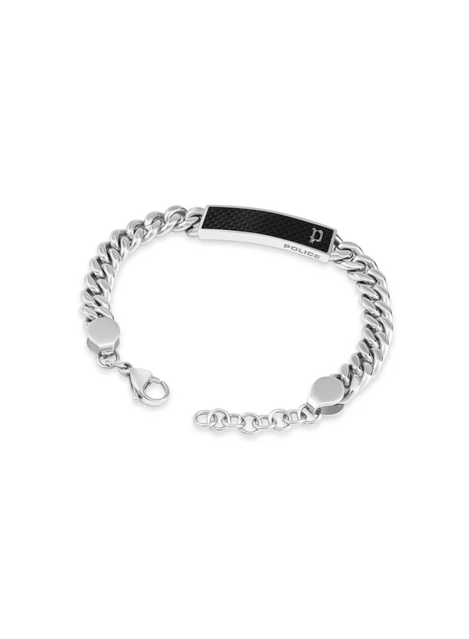 بوليس Strip II Silver with Plain Motif Bracelet for Men