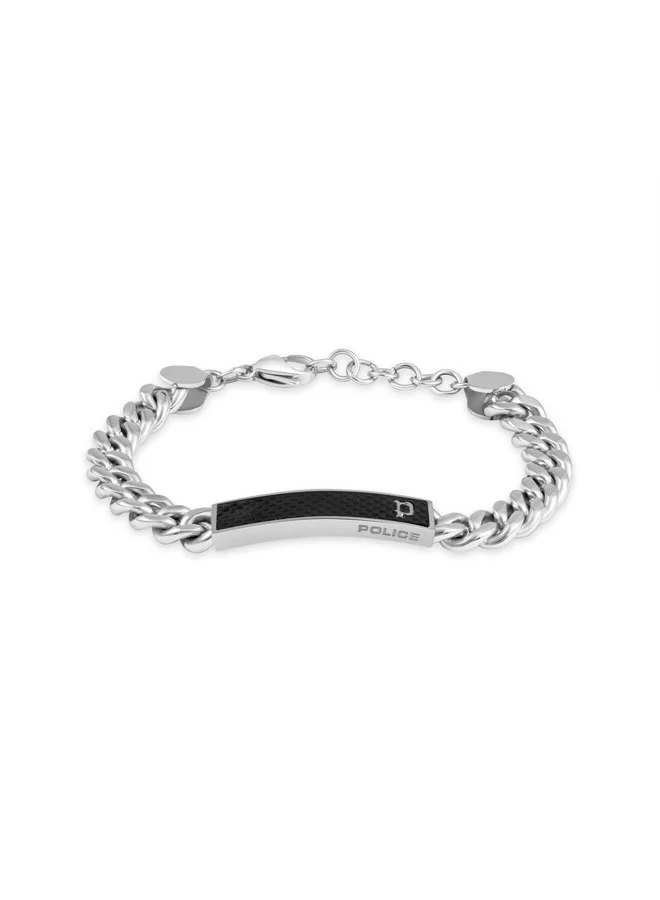 POLICE Strip II Silver with Plain Motif Bracelet for Men