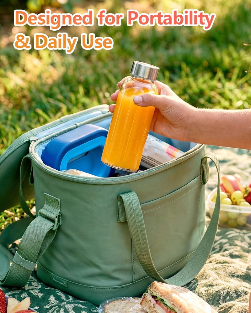 Zukro Glass Water Bottles with Lids 12 oz, Reusable Clear Juice Bottles With Stainless Steel Airtight Cap for Juicing, 100% Leak Proof Juice Drinking Jar for Ginger and Milk, BPA Free, Set of 8 - Image 4