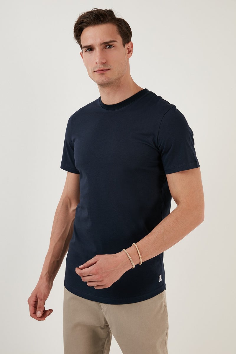 Buratti 100% Cotton Regular Fit Crew Neck T Shirt Men's T Shirt 5902511  - Image 1