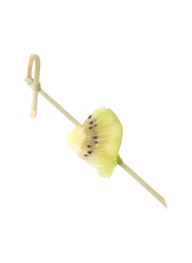 Green Peel Flower Knot String 100 Pcs/bag Disposable Red Black Fruit Fork Sugar Gourd Stick Knot Sign-Color:Red-Specifications:18cm  - Image 5