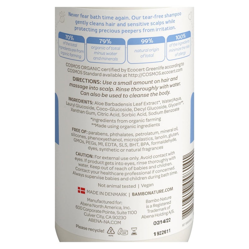 Bambo Nature Tear Clear Baby Shampoo, 16.9 fl oz, 6 Count (1 Pack of 6 Bottles) - Image 3