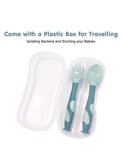 Baby Utensils Spoons With Travel Safe Case Toddlers Feeding Training Spoon With Easy Grip And Bendable Function Perfect Self Feeding Learning Spoons (Suctionblue) - pzsku/Z35C339A2435D48E8FABCZ/45/_/1693484587/9377dbda-221e-414b-af0f-b33259baebda