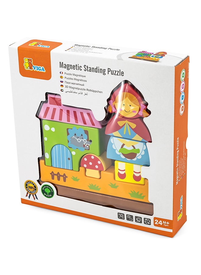 Viga Magnetic Standing Puzzle - Red Riding Hood - Image 1
