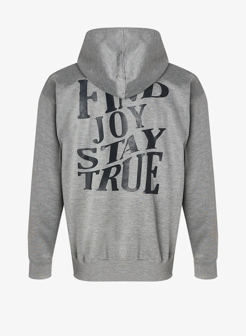Seventy Five Graphic Print Hoodie