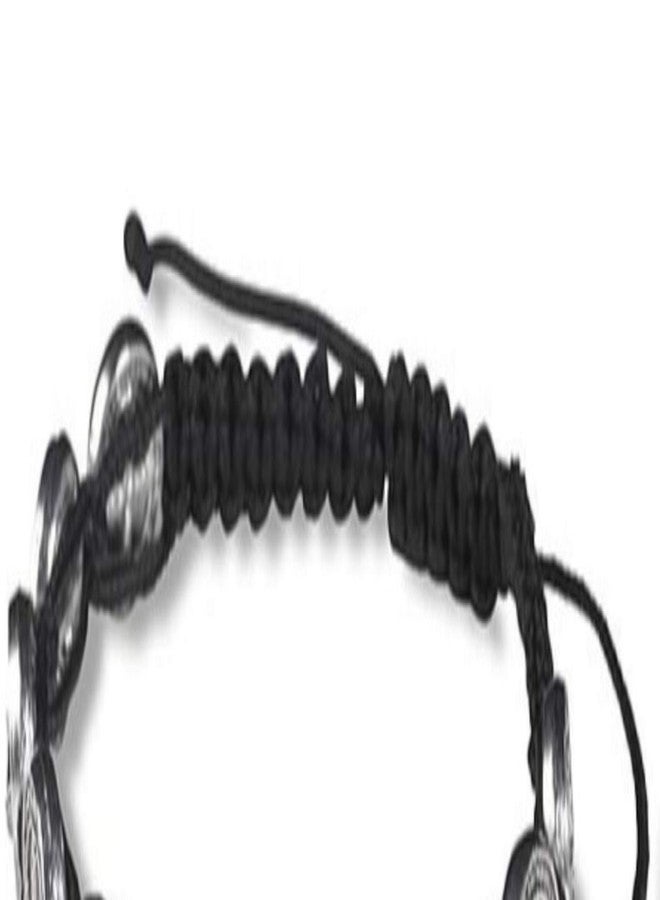 CB Silver Tone Saint Benedict Medal on Adjustable Black Cord Wrist Bracelet, 8 Inch, Pack of 3 - Image 2