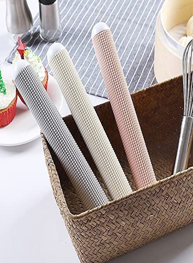 LUCCI 3PCS Time/Saving Non/Stick Rolling Pin for Baking/Food Grade Plastic Pizza Dough Rolling Pin Ideal for Bread, Cookies, and Pastries (10.23 X 1.37 X 1.37 inch, Random) - Image 1