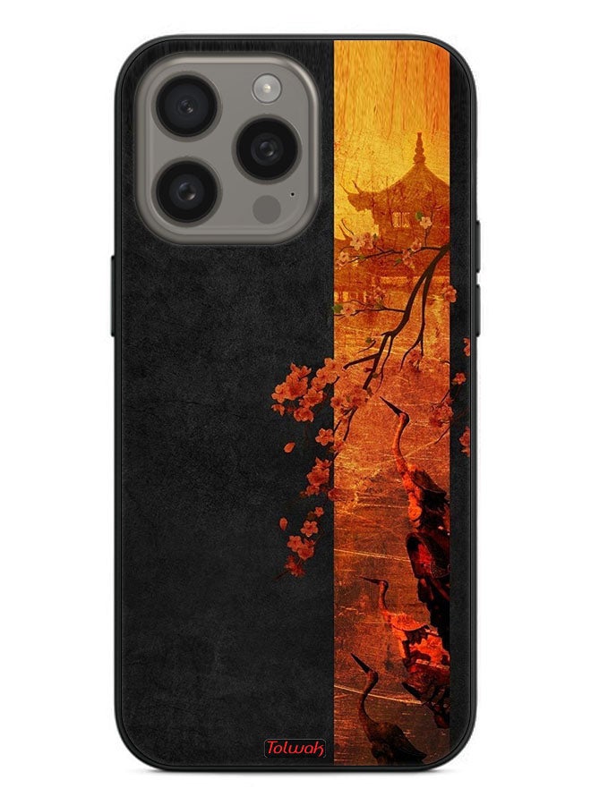 Tolwak Apple iPhone 15 Pro Protective Case Cover Autumn Colors Art - Image 2
