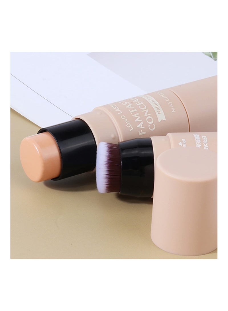 3 Pcs Waterproof Multi Cream Blush Stick with Brush - Lightweight, Long-lasting 2-in-1 Makeup for Cheeks, Lips  Eyeshadow, Easy to Use, Suitable for All Skin Types. - Image 4