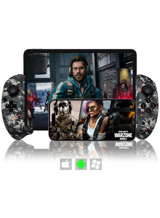 arVin Mobile Gaming Controller for iOS iPad/iPad Mini/iPad Air, iPhone 14/13/12/11, Samsung Galaxy Tab, Tablet, PC, Android Phone[within 5-11 inch]Wireless Gamepad Joystick for COD, Apex, Steam -Direct Play - Image 1