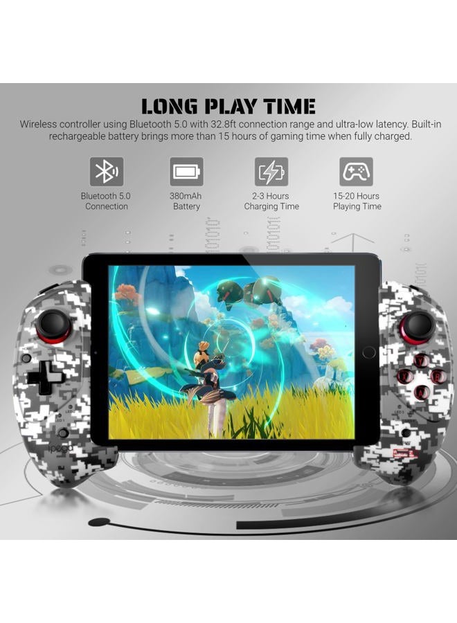 arVin Mobile Gaming Controller for iOS iPad/iPad Mini/iPad Air, iPhone 14/13/12/11, Samsung Galaxy Tab, Tablet, PC, Android Phone[within 5-11 inch]Wireless Gamepad Joystick for COD, Apex, Steam -Direct Play - Image 4