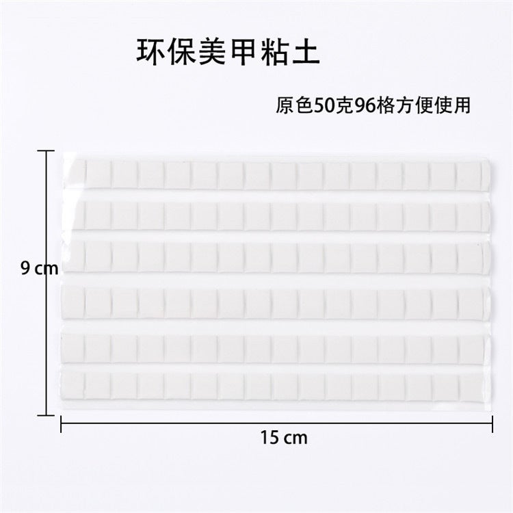 Multi-Functional Nail Art Plasticine Clay Nail Art Practice Fixed Clay Color Card Plate Nail Piece Practice Bracket Fixed - Image 5
