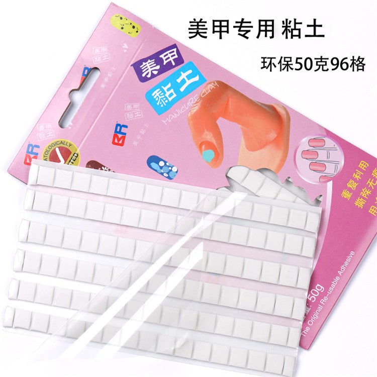 Multi-Functional Nail Art Plasticine Clay Nail Art Practice Fixed Clay Color Card Plate Nail Piece Practice Bracket Fixed - Image 4