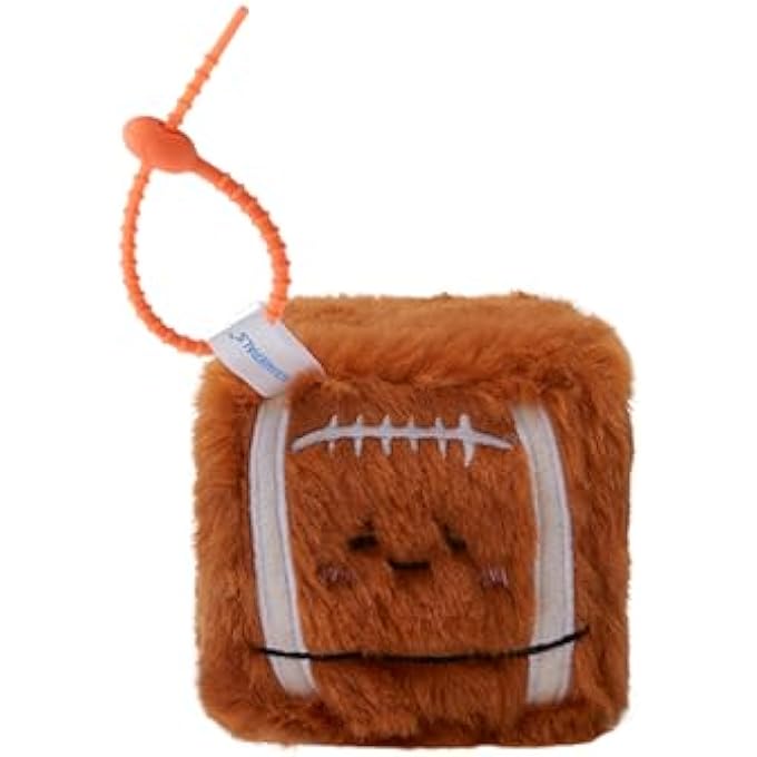 MGM Toy - Squarepal Keyring - Rugby - Anti-Stress Plush - 193717 - Memory Foam - Gadget - Gift - Sports - Rehabilitation - Anxiety - Sensory Toy - From 2 Years - Image 1