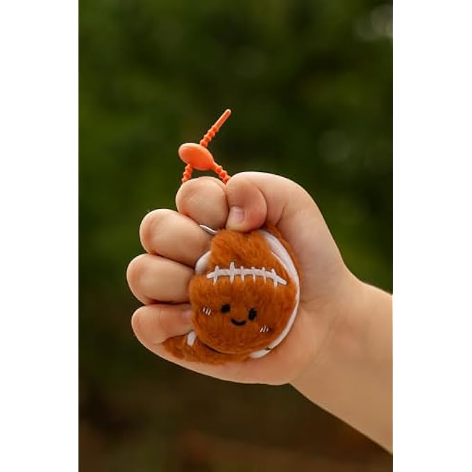 MGM Toy - Squarepal Keyring - Rugby - Anti-Stress Plush - 193717 - Memory Foam - Gadget - Gift - Sports - Rehabilitation - Anxiety - Sensory Toy - From 2 Years - Image 5
