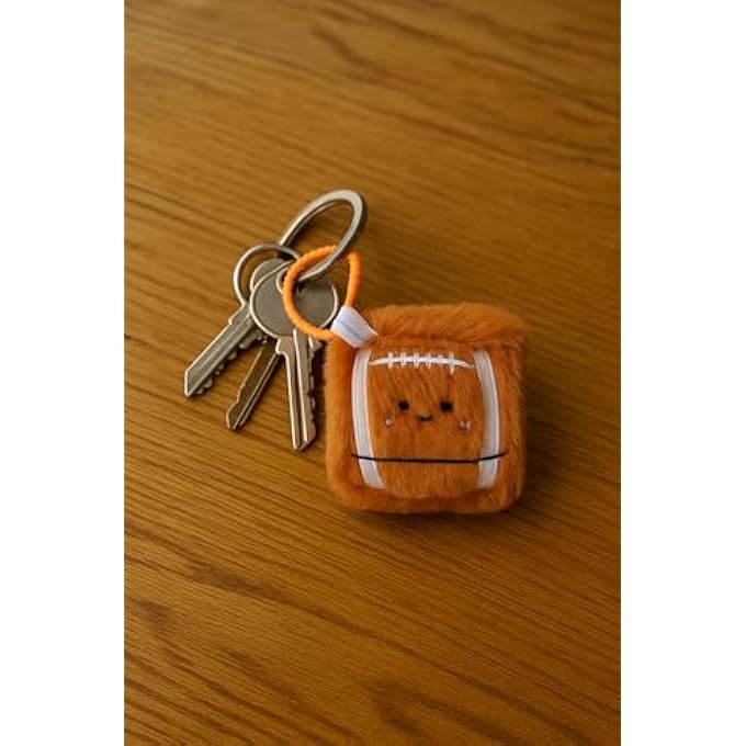 MGM Toy - Squarepal Keyring - Rugby - Anti-Stress Plush - 193717 - Memory Foam - Gadget - Gift - Sports - Rehabilitation - Anxiety - Sensory Toy - From 2 Years - Image 3