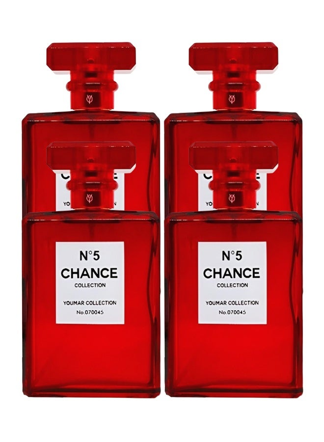 YOUMSERA 4 Pieces No 5 Chance Perfume For Women 100ml EDP - Image 1