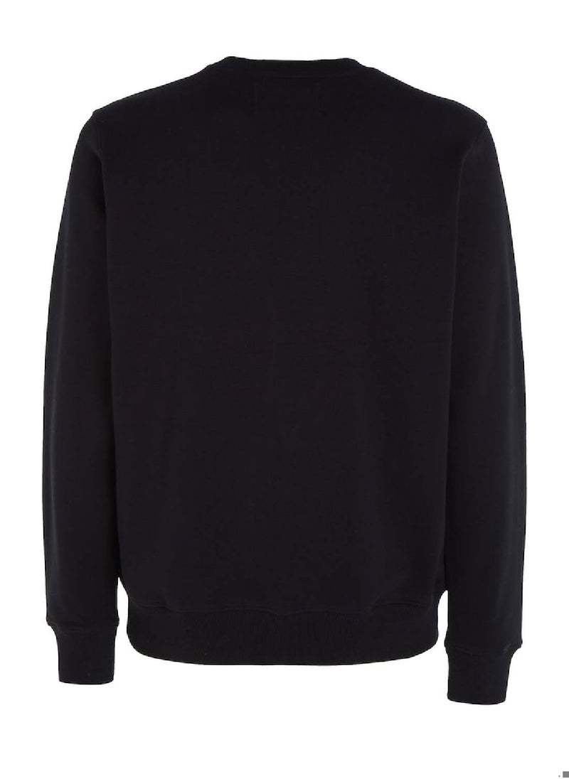 Calvin Klein Jeans Calvin Klein Jeans Men's Sweatshirt - Sportswear - Cotton , Black  - Image 5