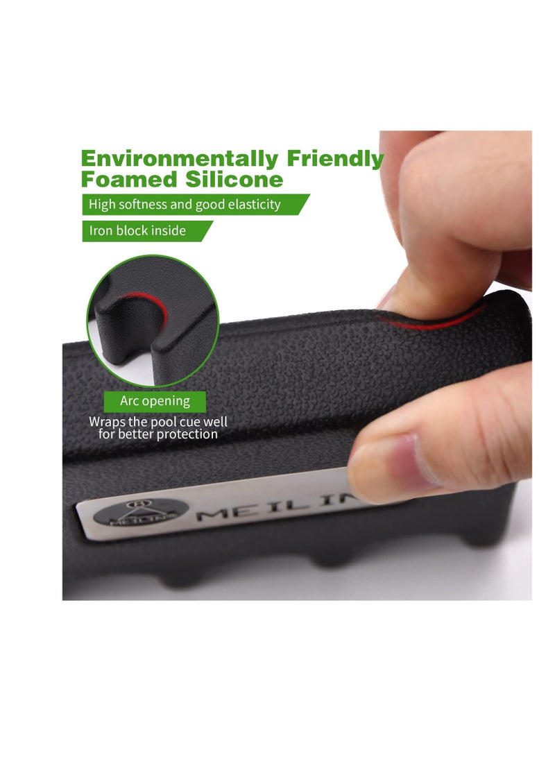 Excefore Pool Cue Holder, 2/3/4-Cue Portable Pool Stick Holder for Table, Weighted & Durable Billiard Cue Holder, Mini Stick Holder for Pool Cues, Pool Cue Holder Claw (4 CUE) - Image 4