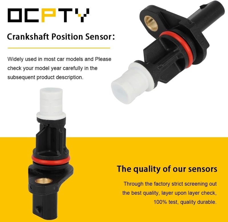 OCPTY Engine Crankshaft Position Sensor Compatible for Buick Regal & for Cadillac CTS & for Chevrolet Colorado 2015-2019, Impala 2014-2019, Malibu 2013-2018 & for GMC Canyon, 2.0L 2.5L - Image 2