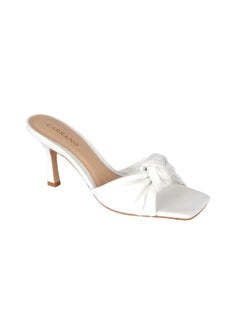 CARRANO Carrano Ladies Open Mule Knot Puffy Thin Heel Leather 321027 Cab0629  - Image 1