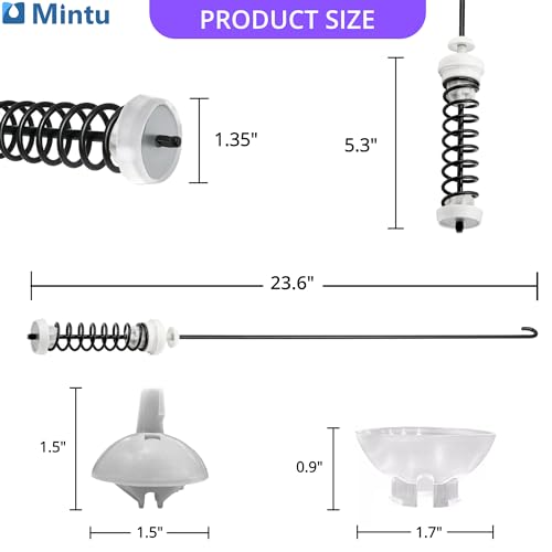 Mintu Suspension Rod Kit Replacement For Kenmore 110.20022010 110.20022011 110.20022012 110.20022013 110.20022014 110.20222510 110.20222511 110.21102010 110.21102011 110.21102012 110.21102013 Washer Etc - Image 2