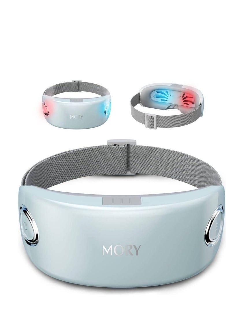 Mory Rechargeable Eye Massager with Heat and  Cooling for Migraines,Upgrade Heated Steam Eye Massager,Electric Smart Eye Massager for Dry Eyes Relief,Dark Circles and Puffiness - Image 1