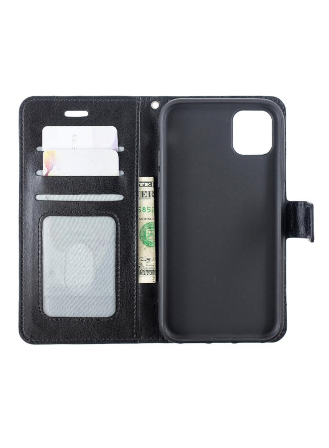 Zaboon Case For iPhone 11 Crazy Horse Texture Horizontal Flip Leather Case with Holder & Card Slots & Wallet & Photo Frame for iPhone 11 - Image 3