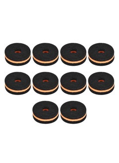 Thoraya 10 Pcs Cymbal Stand Felt 35mm Black Orange Cymbal Protection Sleeve Replacement Part  - Image 5